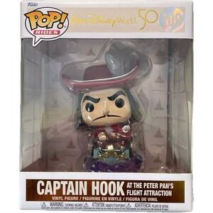Funko Pop! Rides - Captain Hook #109 at Peter Pan's Flight Attraction WDW50 -NEW